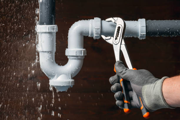 Professional Water Line Repair technician working in Bath, PA